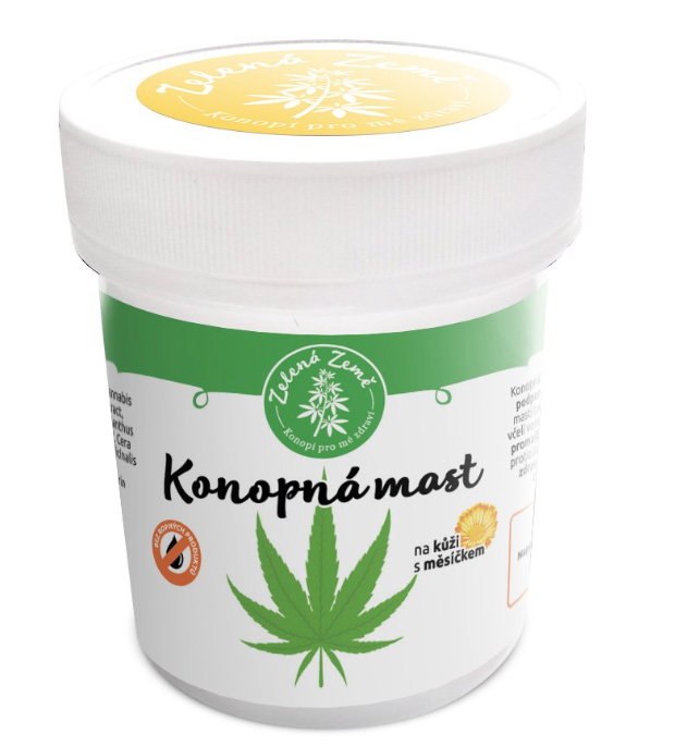 Zelena Zeme Hanfsalbe mit Ringelblume für die Haut, 100 ml