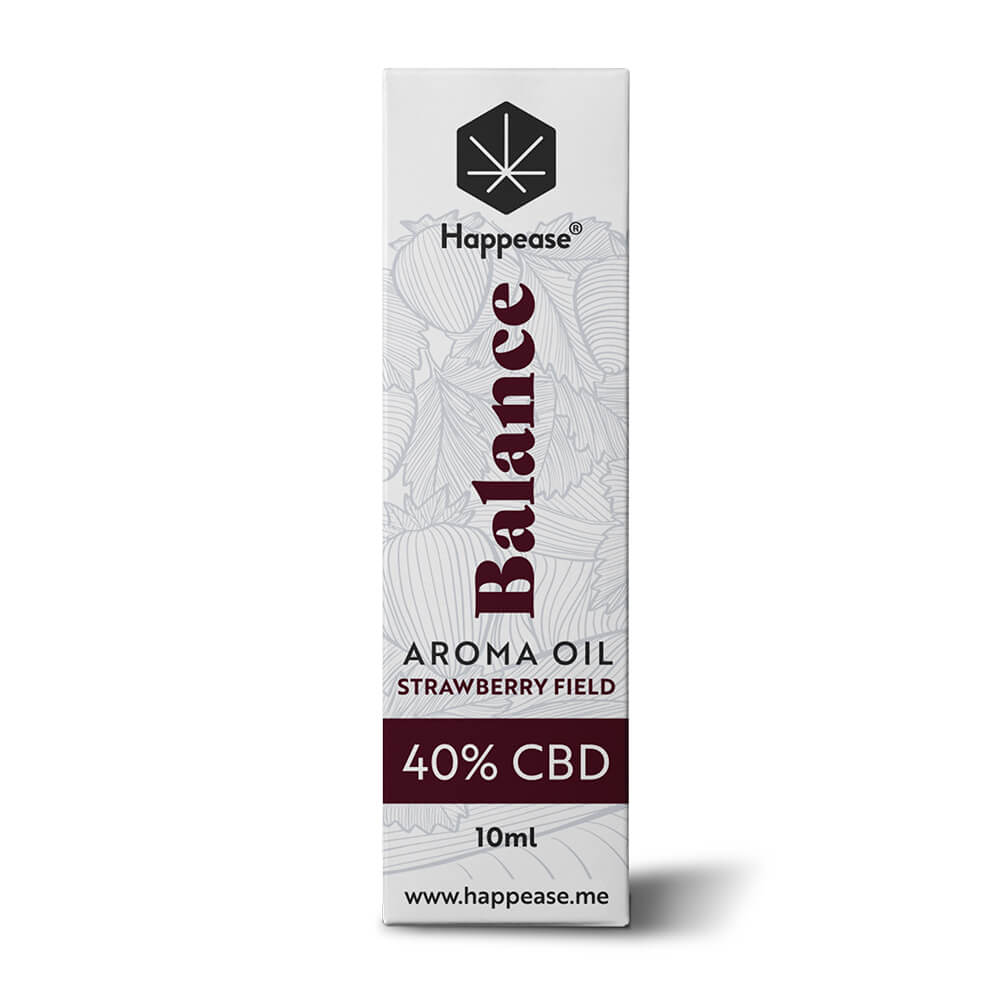 Happease Balance CBD Oil Strawberry Field, 40 % CBD, 4000 mg, 10 ml