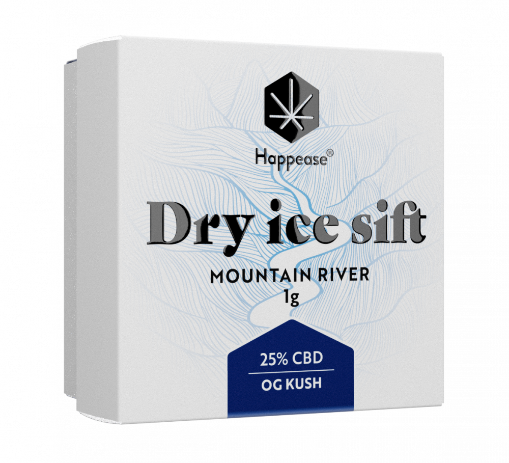 Happease - Extract Berg rivier Droogijs zeven, 25% CBD, 1g