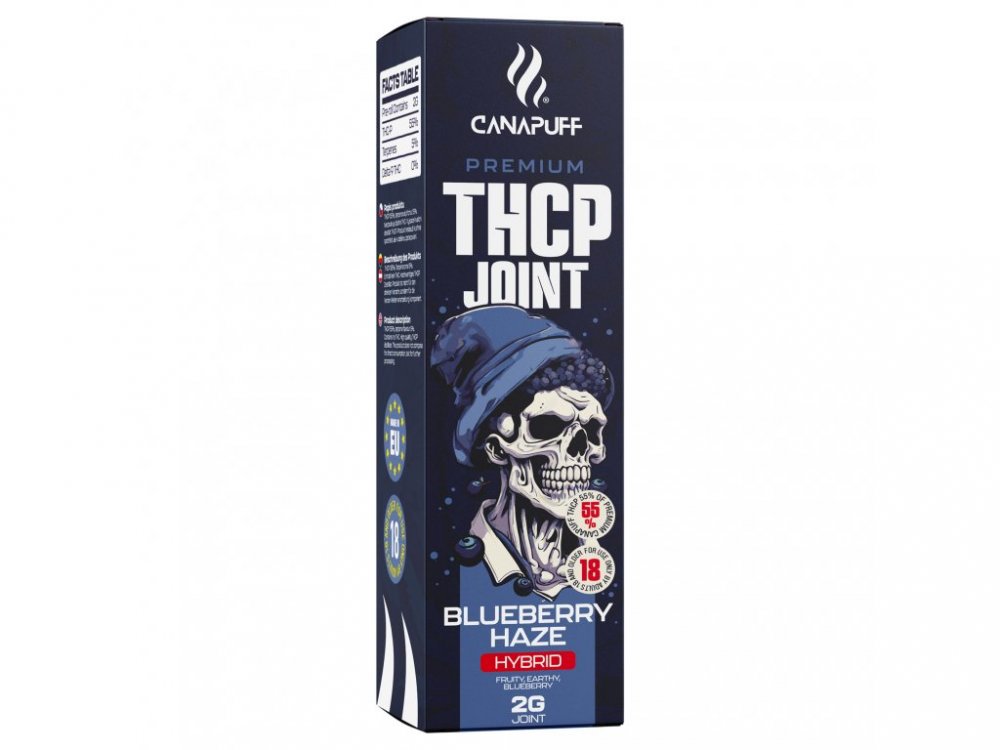 CanaPuff THCp Voorgedraaide Blueberry Haze 55%, 2 g