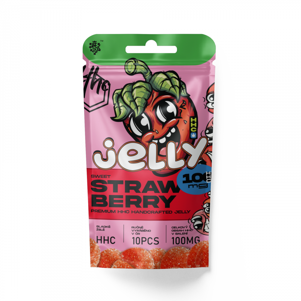 Czech CBD HHC Jelly Aardbeien 100 mg, 10 stuks x 10 mg