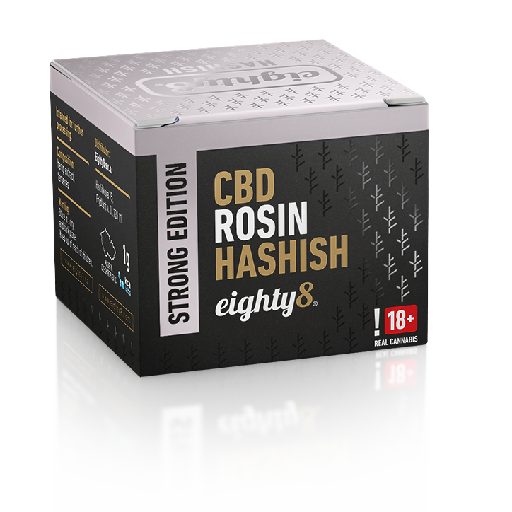 Eighty8 Rosin Hash 25 % CBD, 1 g