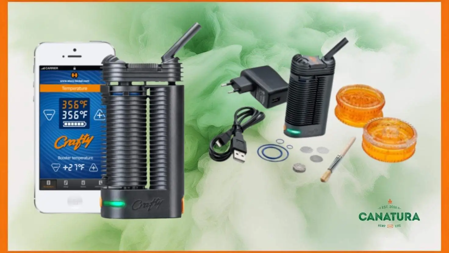 Crafty vaporizer with mobile app and accessories