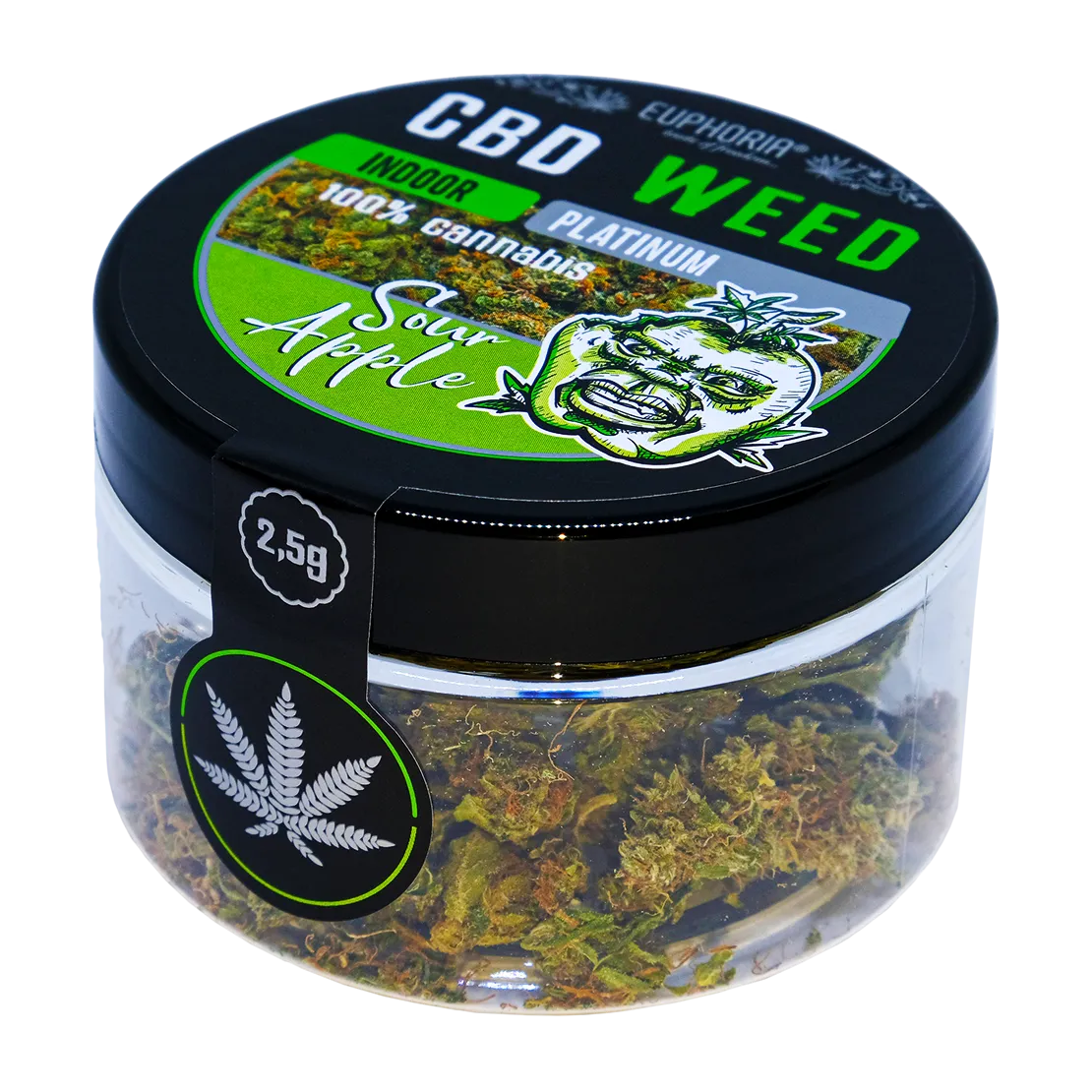 Euphoria CBD Weed Kyslé jablko, 2,5 g