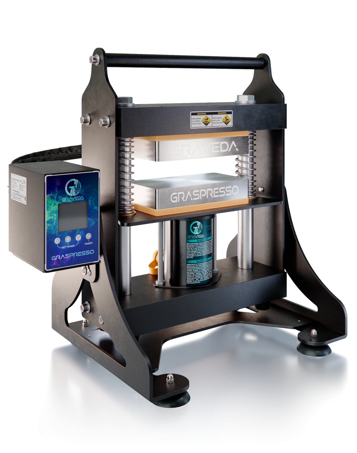 Graveda Graspresso Swing 20T Rosin Press s hydraulickým valcom