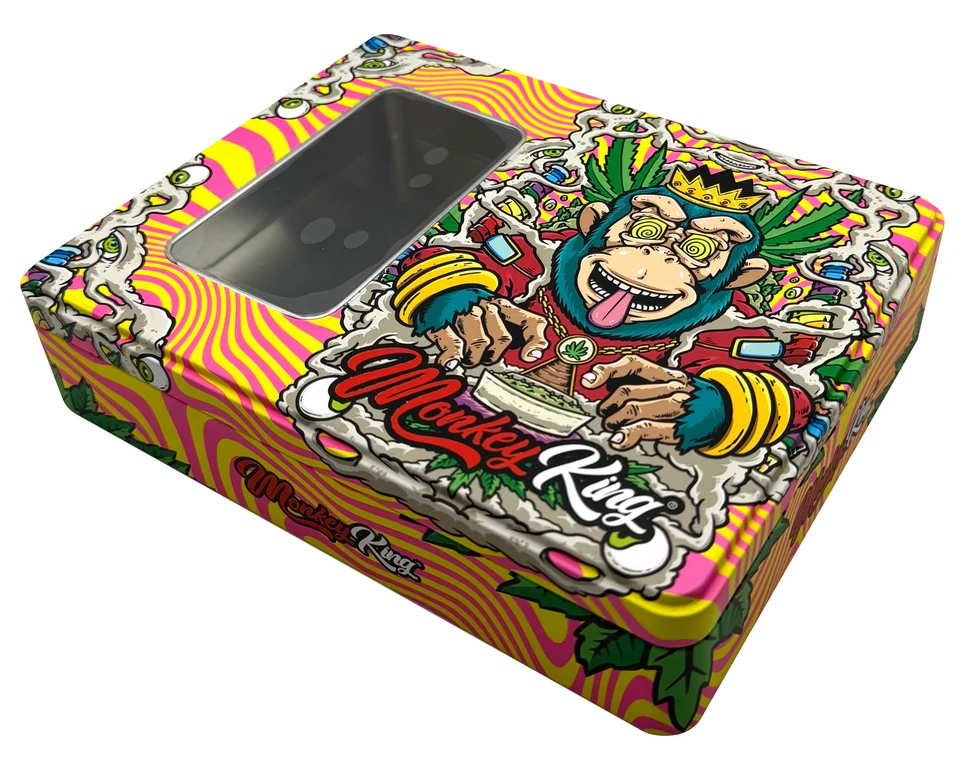 Monkey King plechový box s okienkom Psyco