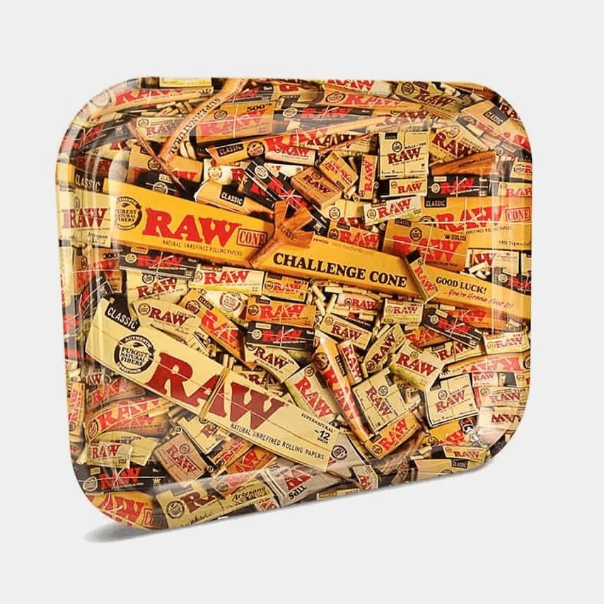 RAW – Mixed Products Large Metal Rolling Tray