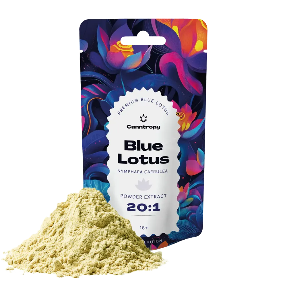 Canntropy Blue Lotus (Nymphaea Caerulea) Powder Extract 20x, 5g - 100g 100 gramů