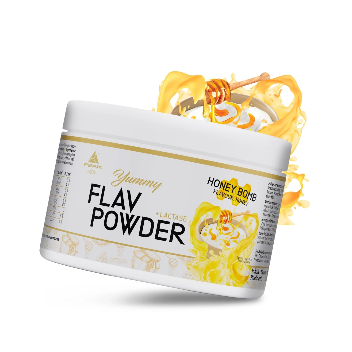 Peak Yummy Flav prašak 250 g Honeybomb