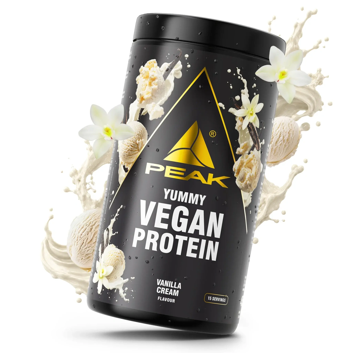 Peak Yummy Veganski protein 450g Vanilla Cream