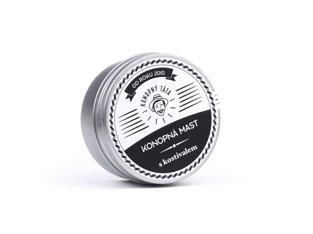 Konopný Táta Konopná masť s kostihojom, 90 mg CBD, 80 ml