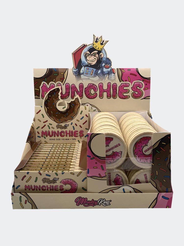Monkey King Munchies Grinder met vloeipapier en tips