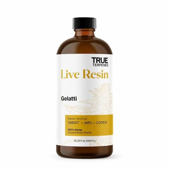 True Terpenes Live Resin Gelatti (2 ml – 960 ml) 2 ml