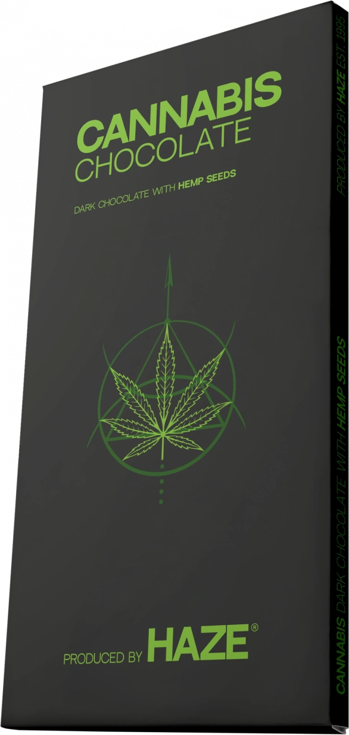HaZe Cannabis Dark Chocolate s konopnými semienkami, 80 g