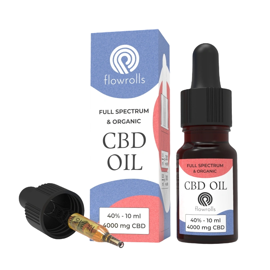 Flowrolls CBD Fullspectrum olie 40%, 4000 mg, 10 ml