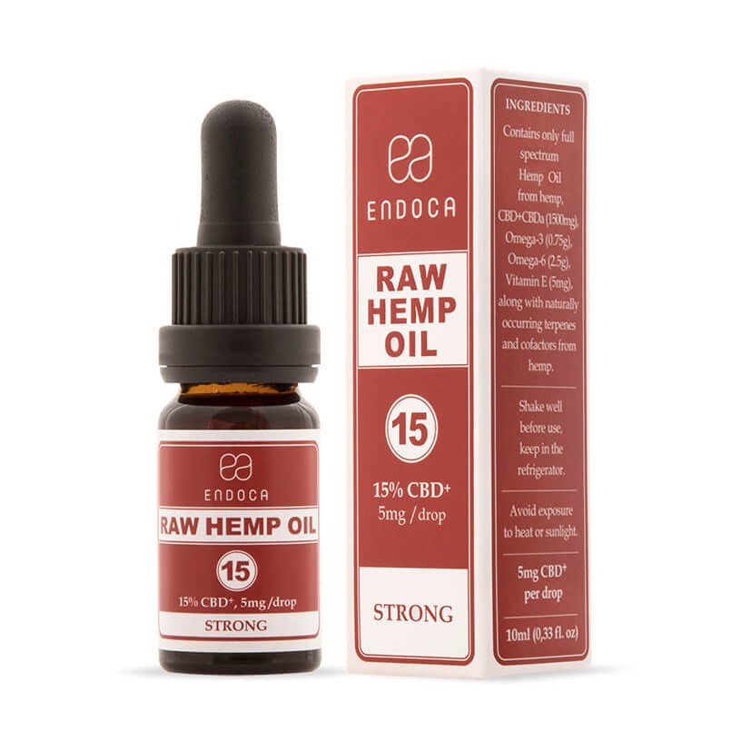 Endoca RAW Hennepolie 4500 mg CBD+CBDa (15%), 30 ml
