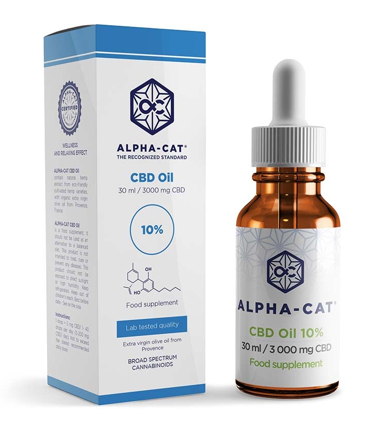 Alpha-CAT CBD olej 10%, 30 ml, 3000 mg