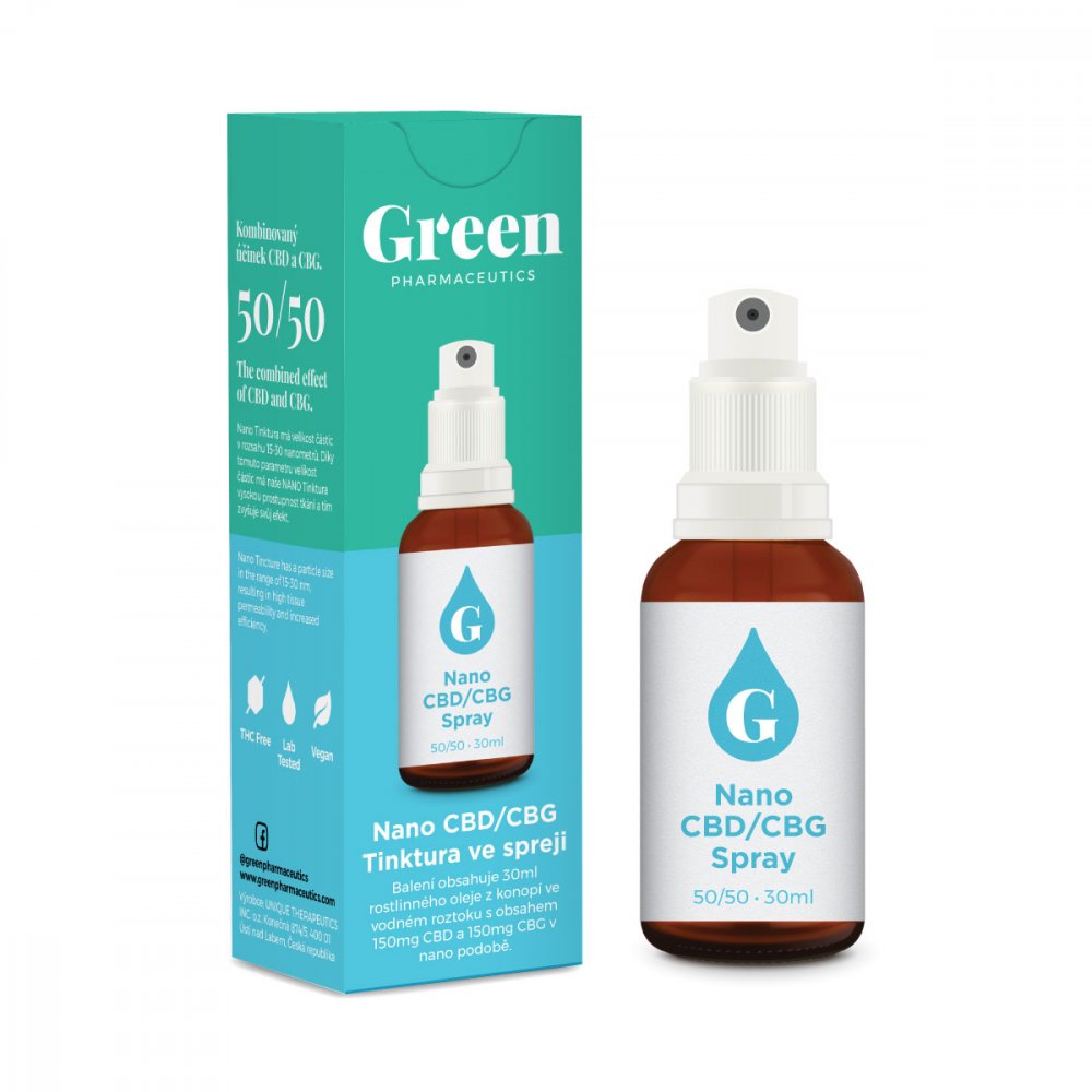 Green Pharmaceutics nano CBG/CBD Spray - 300 mg, 30 ml