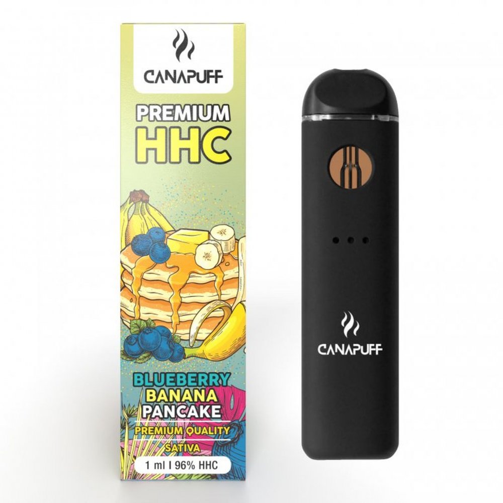 CanaPuff Vape pen BLUEBERRY BANANA PANCAKE 96% HHC, 1 ml