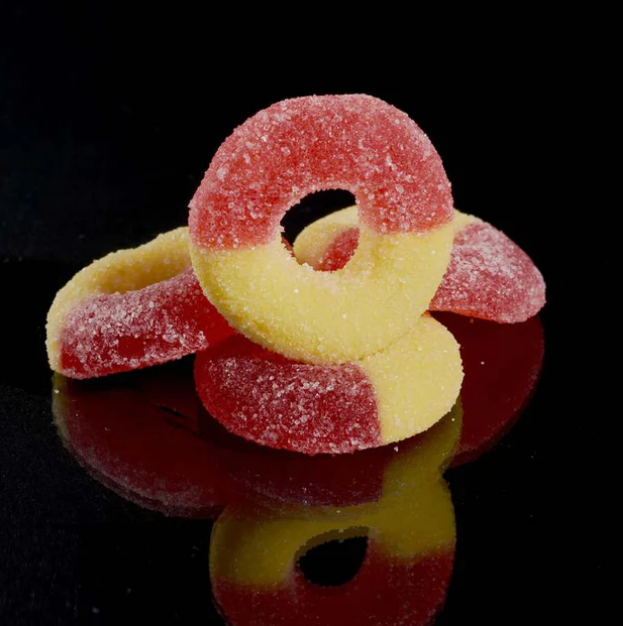 Hi on Nature HHC Gummies Perzikringen, 300 mg, 6 stuks