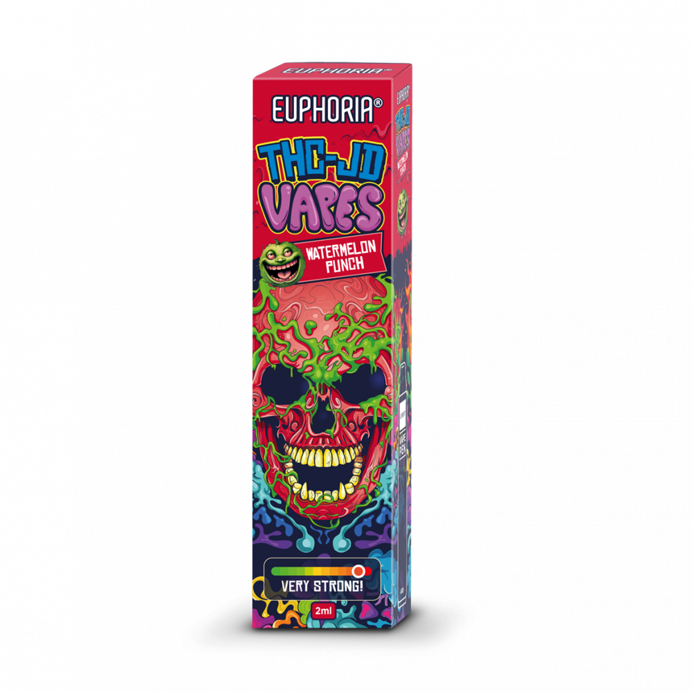 Euphoria THCJD Wegwerpvape-pen Watermelon Punch, 90% THCJD, 2 ml