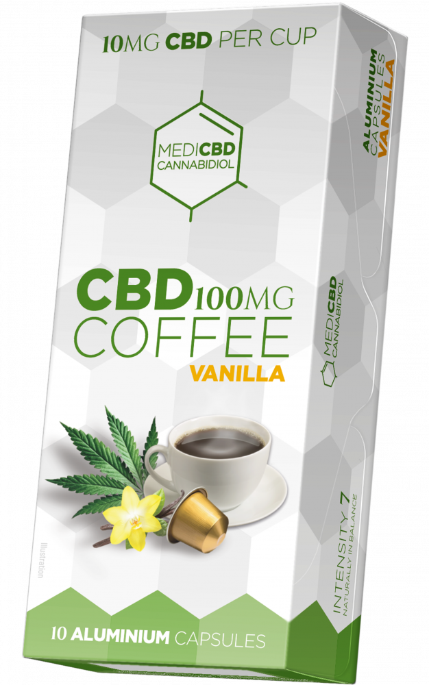 MediCBD Vanille Koffie Capsules (10 mg CBD) - Doos (10 dozen), 1000 g