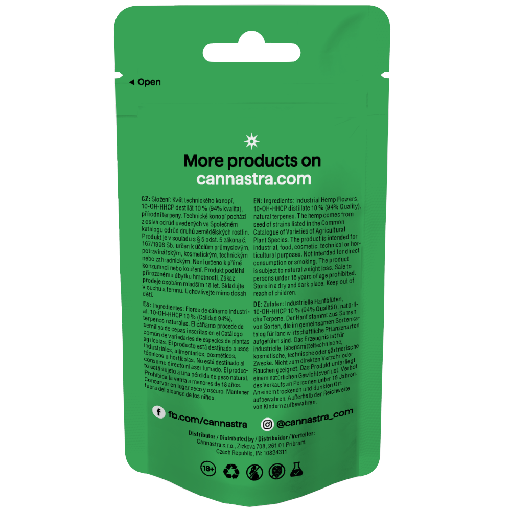 Cannastra 10-OH-HHCP Flower Astral Reizend 94% kwaliteit, 1 g - 100 g