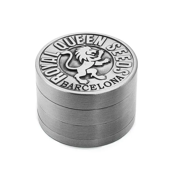 Royal Queen Seeds Kovová embosovaná brúska - Barcelona, 4 diely, 52 mm