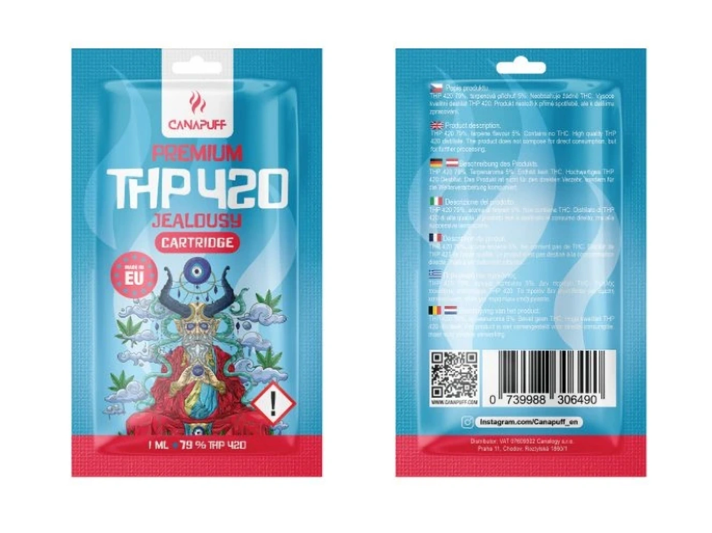 CanaPuff THP420 Cartridge Jaloezie, THP420 79 %, 1 ml