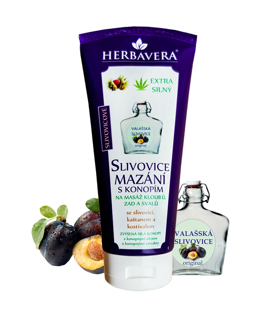 Herbavera slivkový tuk s konope, 200 ml