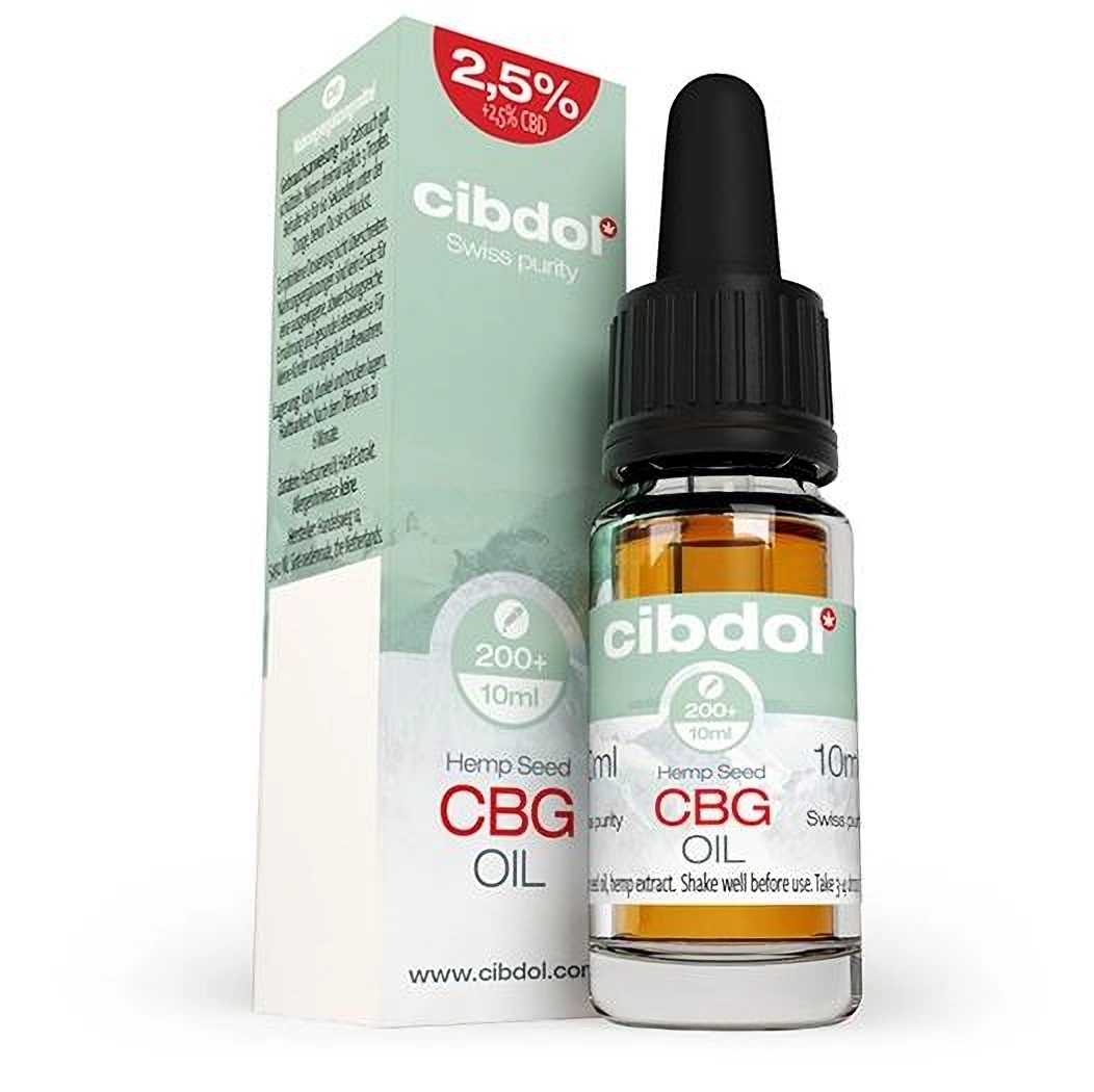 Cibdol Hennepolie 2,5% CBG en 2,5% CBD, 250:250 mg, 10 ml