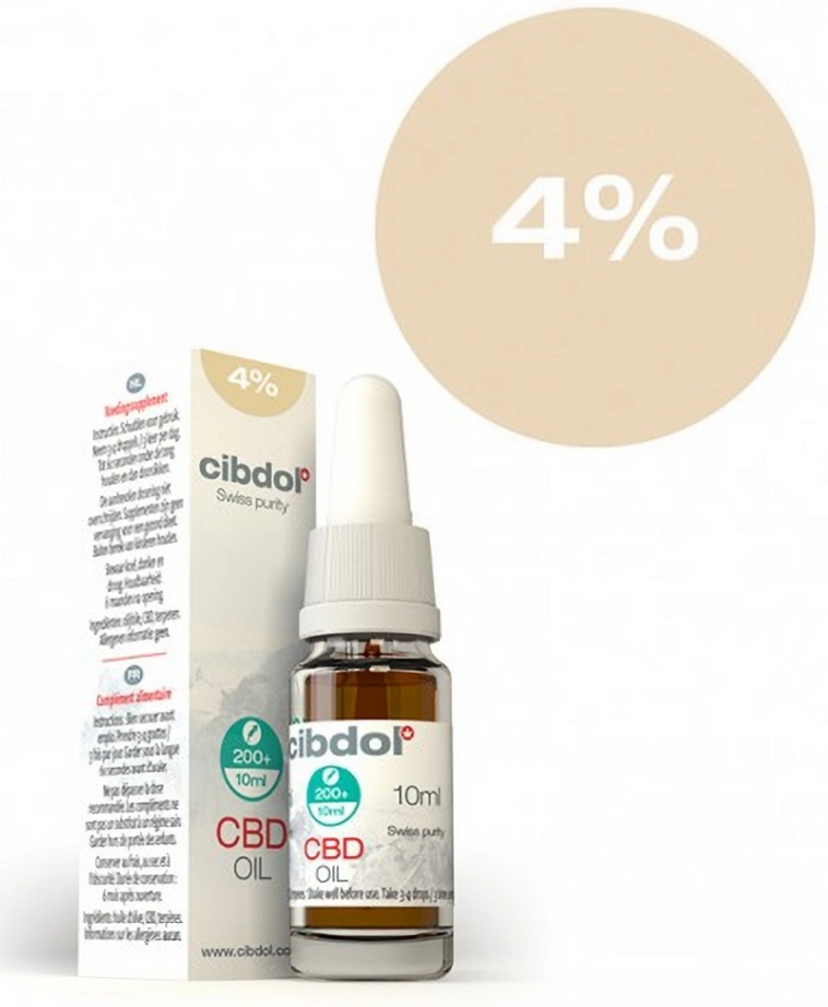 Cibdol Olijfolie met 4% CBD, 400 mg, 10 ml