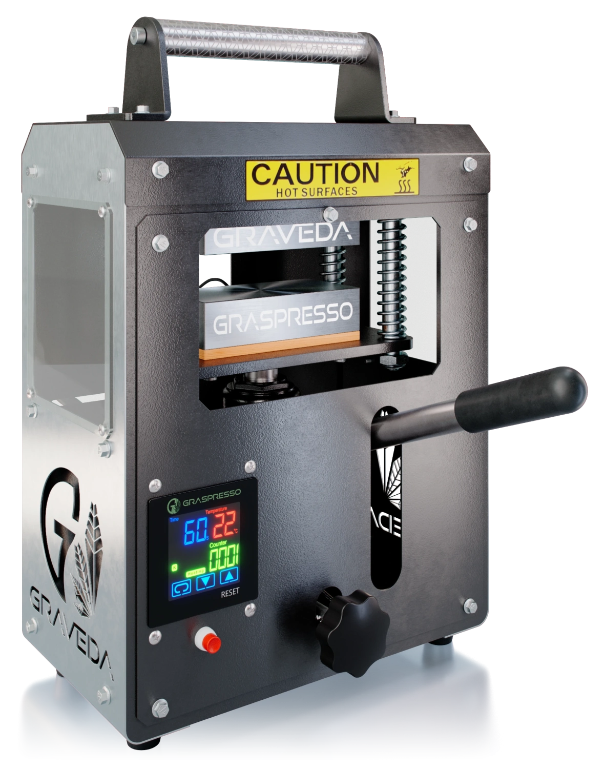 Graveda Graspresso - 5T Rosin Press s hydraulickým valcom