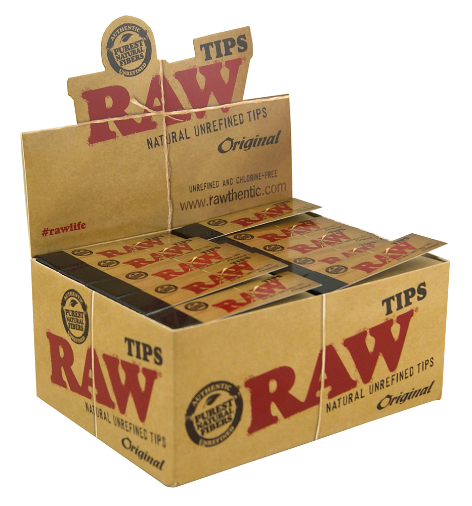 RAW Original Tips nebělené filtry