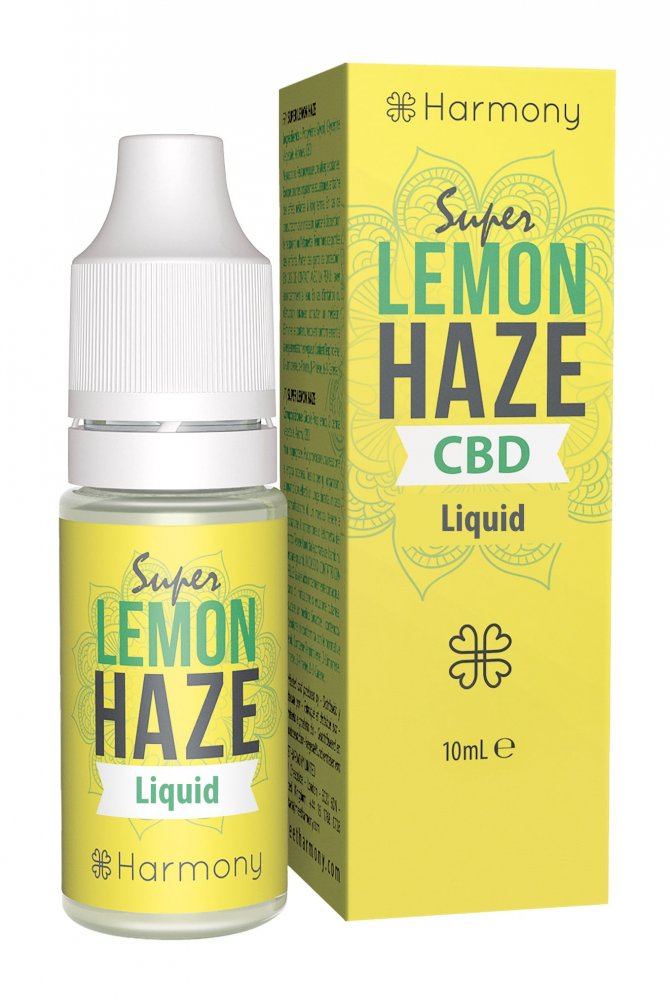 Harmony CBD Liquid Super Lemon Haze 10 ml, 30-600 mg CBD 600 mg CBD