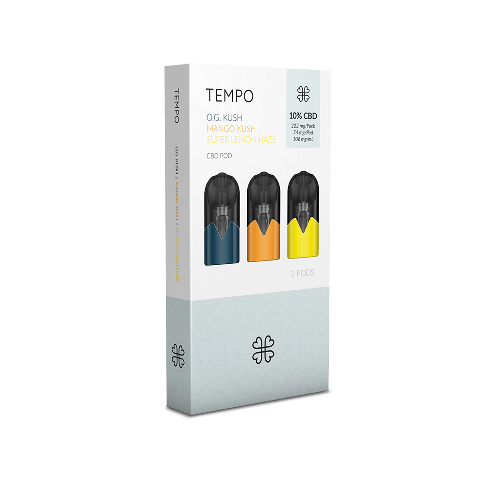Harmony Tempo 3-Pods Pak - Hennep Originelen, 318 mg CBD
