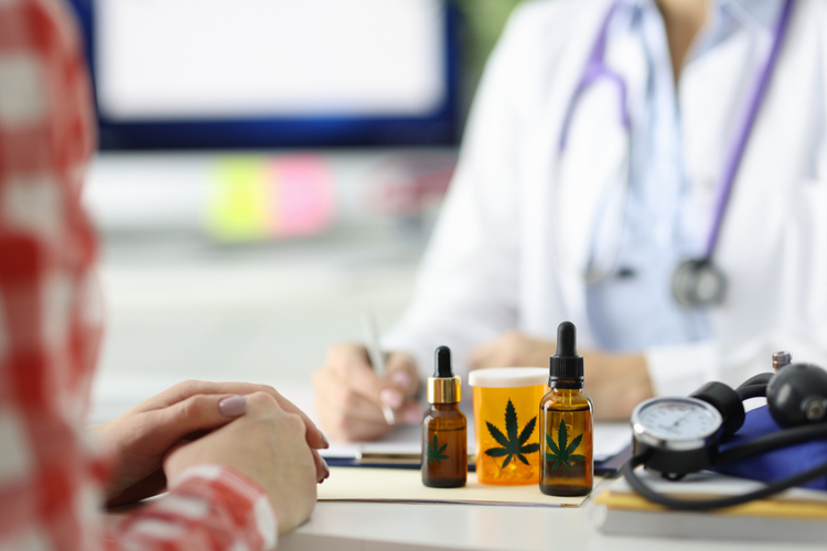The doctor prescribes medical cannabis