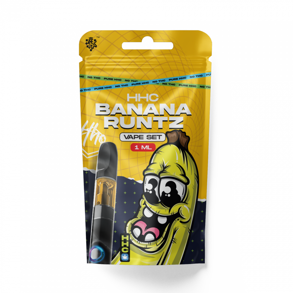 Tsjechische CBD HHC Set Batterij + Patroon Banaan Runtz 94 %, 1 ml