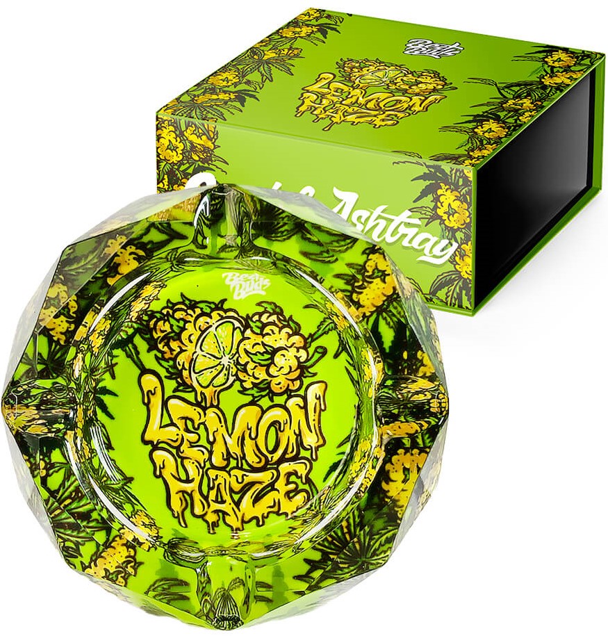 Best Buds Kristallaschenbecher mit Geschenkbox, Lemon Haze