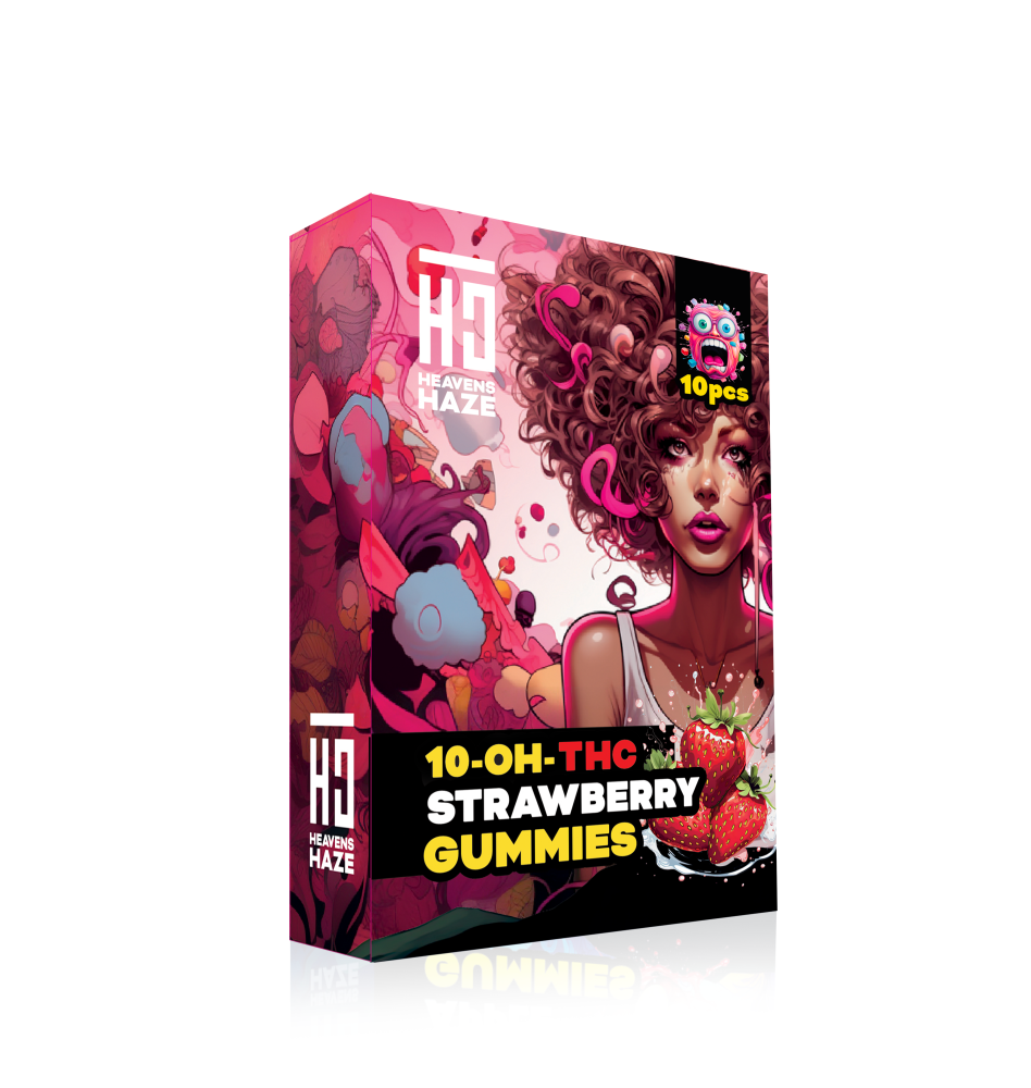 Heavens Haze 10-OH-THC Gummies Erdbeere, 10 Stück x 40 mg, 400 mg 10-OH-THC