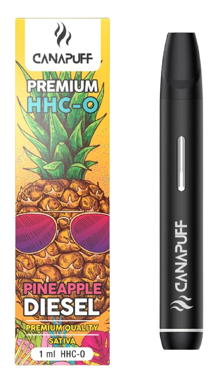CanaPuff Ananas Diesel 96 % HHC-O - Wegwerp vape pen, 1 ml