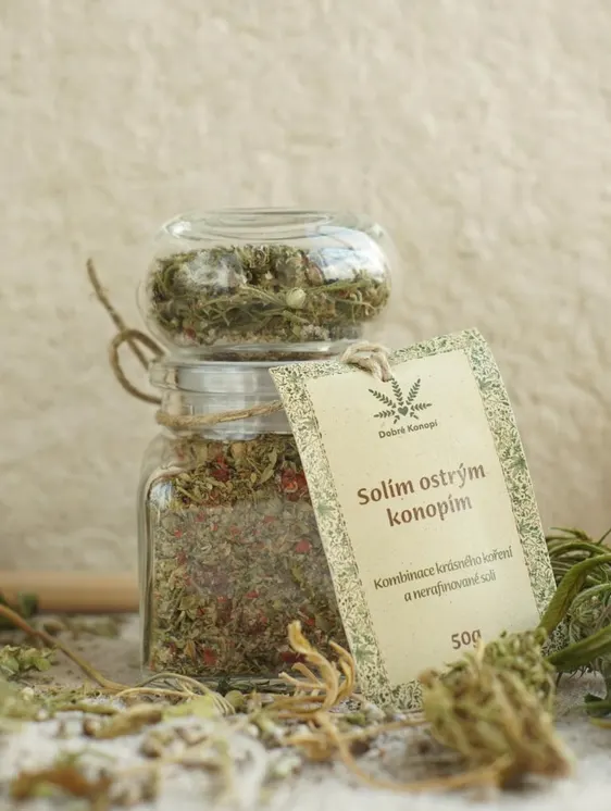 Dobré Konopí Solím ostrým konopím, v lahvičce, 50 g