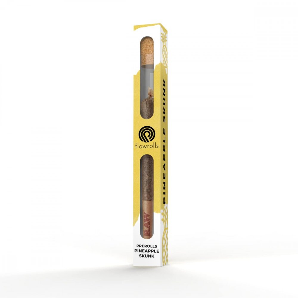 Flowrolls CBD-prerolls Ananas Express, 50 mg CBD, 0,8 g