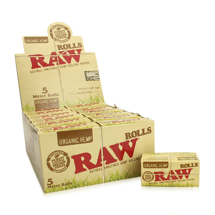 RAW Bio Hemp Slim rolky Rolovacie papiere, 5 m