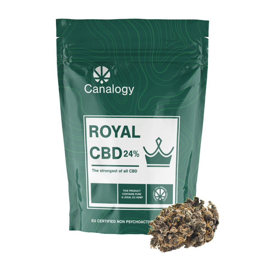 Canalogy CBD Hennepbloem Royal 24%, 1 g - 100 g