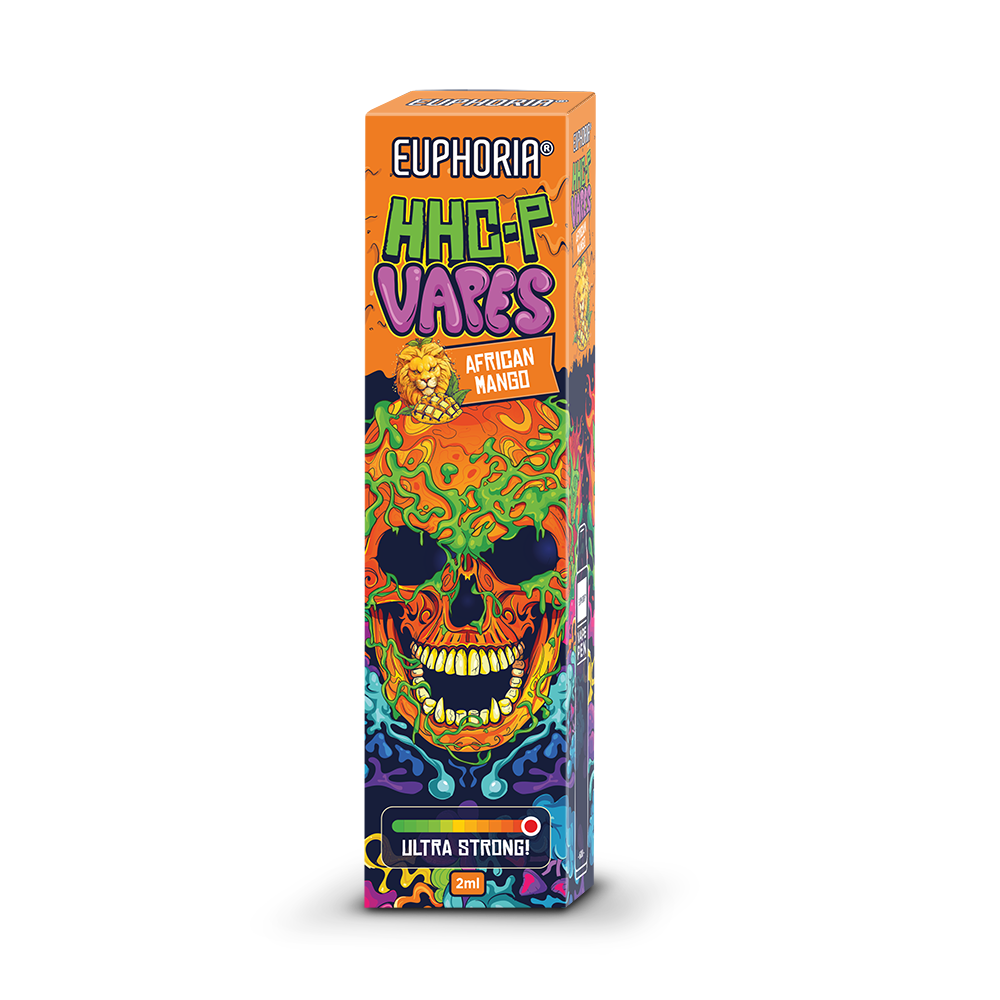Euphoria HHCP Wegwerpvape-pen Afrikaanse mango, 93% HHCP, 2 ml