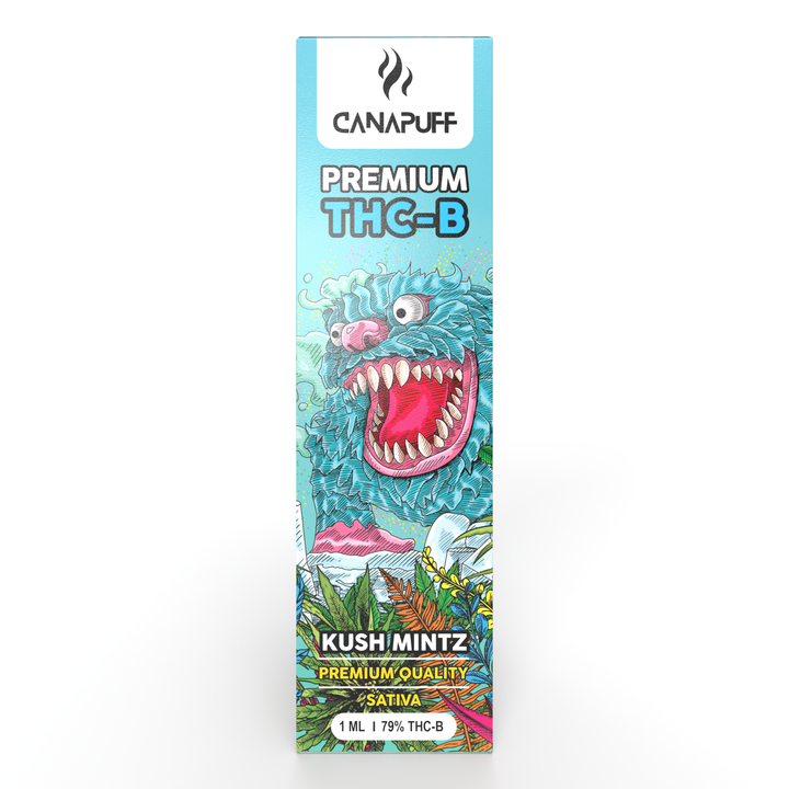 CanaPuff Wegwerp Vape Pen Kush Mintz, 79% THCB, 1 ml