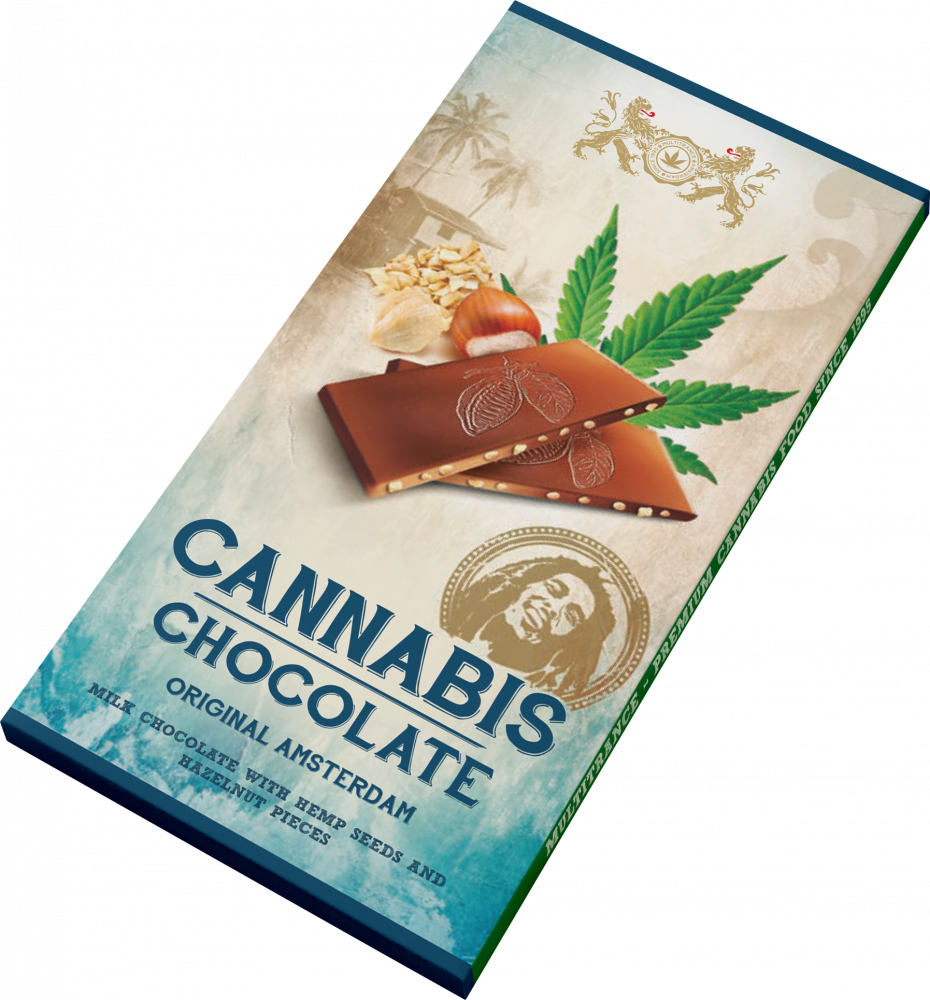 Bob Marley Cannabis & Hazelnuts mliečna čokoláda, 80 g