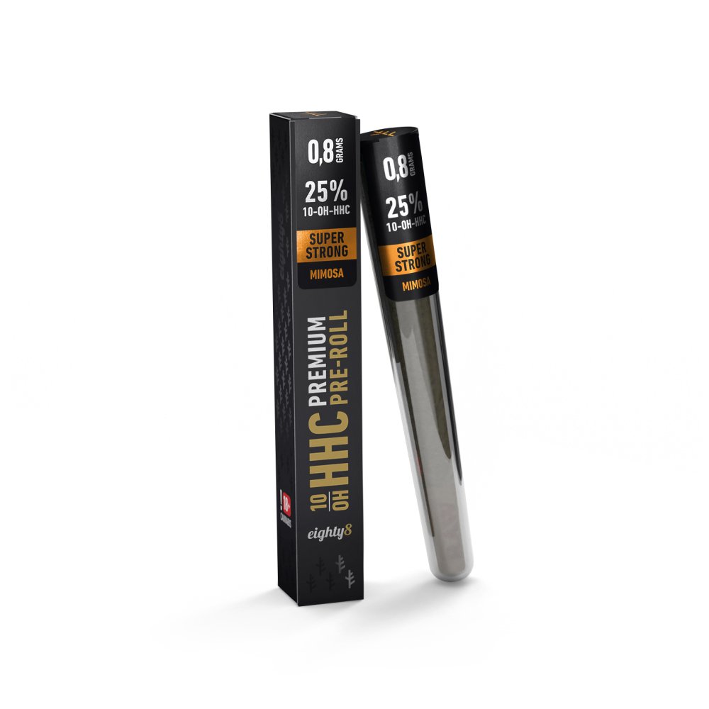 Eighty8 10-OH-HHC Voorgedraaide Supersterke Mimosa, 25% 10-OH-HHC, 0,8 g