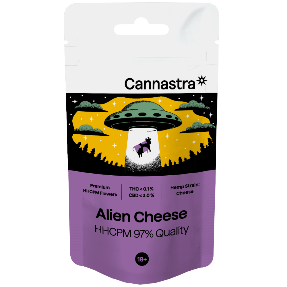 Cannastra HHCPM Flower Alien Cheese 97% kvalita, 1g – 100g 100 gramov